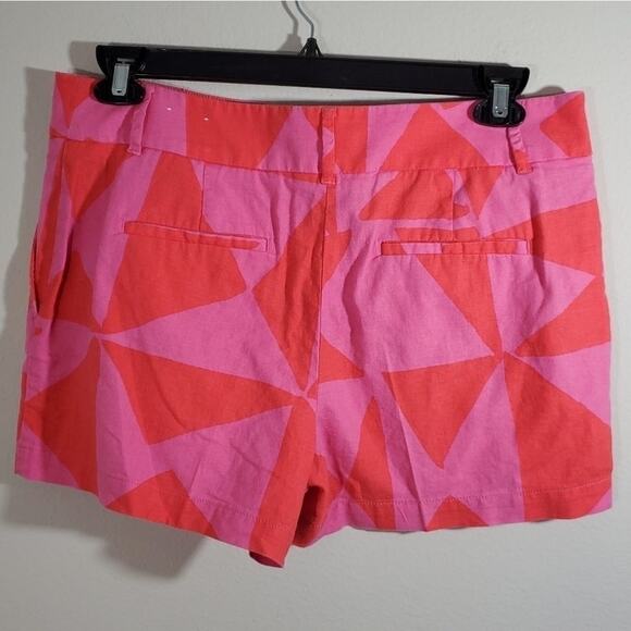 Loft linen blend‎ geometric shorts size large - Picture 2 of 6